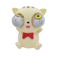 Jouets en plastique en forme de canard en caoutchouc, jouets doux pour animaux, yeux qui sortent, panda mignon, jouet anti-stress, jouets de décompression, balle à presser