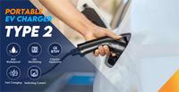 RTFLY Nouvelle Arrivée Station de Recharge Portable pour Véhicules Électriques Populaire 7kW Monophasé Type 2 Chargeur EV 32A Portable avec Prise CEE