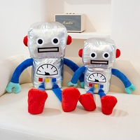 Fabrikpreis Maßgeschneidertes Design Cartoon-Maskottchen Logo-Puppe Kundenspezifische Plüschtiere Roboter-Stil Gefülltes Tier Plüsch Weicher Roboter