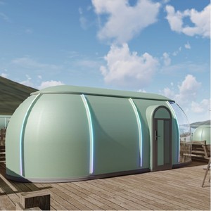 Dômes géodésiques transparents en polycarbonate pour l'extérieur, tentes de glamping, tentes de fête familiale, observation <span class=keywords><strong>des</strong></span> étoiles, capsule préfabriquée pour <span class=keywords><strong>la</strong></span> maison - Product Image 3