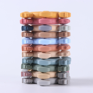 11 colores sin BPA suave y texturizado silicona mordedor alivio calmante dolor encías masticar juguetes infantiles bebé dentición juguete - Product Image 4
