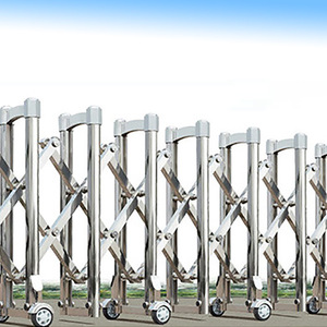 Barrera Retráctil Manual Simple de Empujar y Tirar, Plegable, Telescópica, de Acero Inoxidable y Aleación de <span class=keywords><strong>Aluminio</strong></span>, Móvil, para Tráfico en Carreteras y Agua - Product Image 2