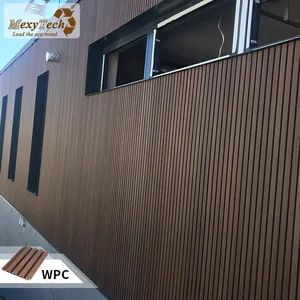 Paneles de pared estéticos, revestimiento de pared compuesto, wpc, panel de pared exterior