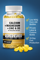 Aurevia - Suplemento Alimenticio para la Salud Inmunológica de Adultos, 50000 UI, Cálcio, Magnesio, Zinc, Vitamina D3, Cápsulas de Gel Suave