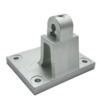 Support de crochet carré en aluminium moulé sur mesure, usiné CNC, avec 4 trous de fixation pour l'automatisation et l'assemblage mécanique