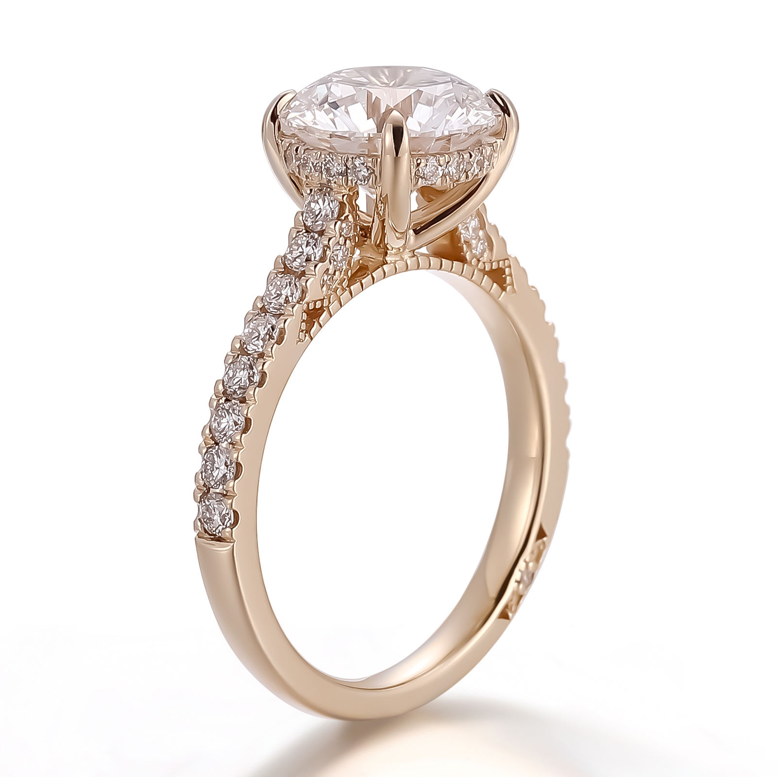 แหวนเพชรแล็บโกลด์ 18K