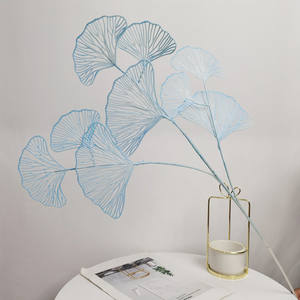 Nouveaux produits : Fleurs artificielles en feuilles de <span class=keywords><strong>Ginkgo</strong></span> <span class=keywords><strong>Biloba</strong></span> en vrac pour la décoration intérieure - Product Image 4