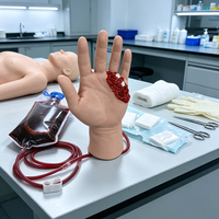 Simulateur de plaie manuelle en silicone HZMIM PH044 pour la formation au contrôle des hémorragies et aux traumatismes d'amputation - Trousse de premiers secours