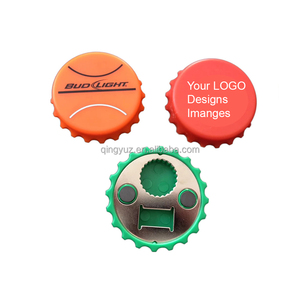 Imán para Refrigerador de Cerveza de Acero Inoxidable con Impresión Personalizada, Abridor de Botellas Magnético Multifuncional, Abridor de Botellas de Vino y Agua, MOQ Bajo - Product Image 1