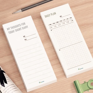 Đơn giản ngày kế hoạch cuốn sách sáng tạo di động tuần kế hoạch đấm thẻ <span class=keywords><strong>Memo</strong></span> Pad nghiên cứu máy tính xách tay 50 tờ - Product Image 3