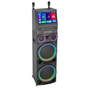 Machine <span class=keywords><strong>de</strong></span> karaoké multifonctionnelle tout-<span class=keywords><strong>en</strong></span>-un avec système Android 12, double haut-parleur <span class=keywords><strong>de</strong></span> 12 pouces, 300 W <span class=keywords><strong>de</strong></span> puissance, 32 Go, WiFi extérieur, kiosque, enceinte <span class=keywords><strong>de</strong></span> <span class=keywords><strong>scène</strong></span> - Product Image 3