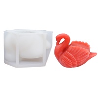 3D Dreidimensionale Schwan-Silikonform DIY Duftkerzen-Dekoration Ofenfeste Schokoladen- und Zuckerkuchen-Backform