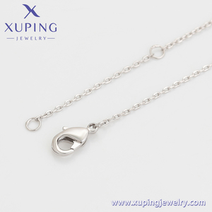 Ожерелье-00081 xuping ювелирные изделия Лидер продаж классический дизайн ожерелье Платиновое позолоченное элегантное простое женское ожерелье с кристаллами - Product Image 4