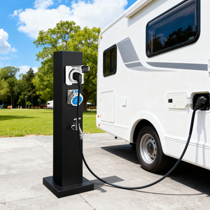 Pedestal de Energía para Muelle, Acero Inoxidable 304, Impermeable IP66, para Parques de RV, Campamentos de Caravanas y Zonas de Remolques - Product Image 1