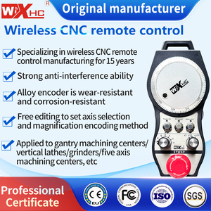 XHC CNC Parte STWGP 6 Eixo Pingente CNC Sem Fio 25PPR 100PPR <span class=keywords><strong>MPG</strong></span> Sem Fio Preto e Alumínio Codificador Codificador Eletrônico Volante - Product Image 5