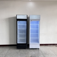 Vitrine réfrigérée commerciale à onduleur à porte unique pour boissons Mode de refroidissement par air à économie d'énergie