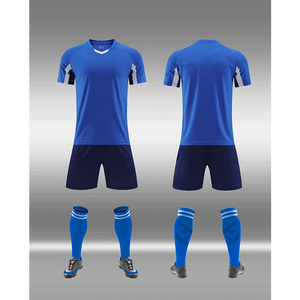 Großhandel Maßgefertigte Blanko-Fußballtrikots Set Günstige 100% Polyester Team-Fußballtrikots Fußballbekleidung für Erwachsene und Kinder - Product Image 3