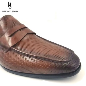 Mocassins Homme en Cuir Véritable Gaufré Respirant Dreamy Stark – Semelle Souple, Idéaux pour Mariage, Affaires, Tenues Formelles ou Décontractées – Collection Automne - Product Image 4