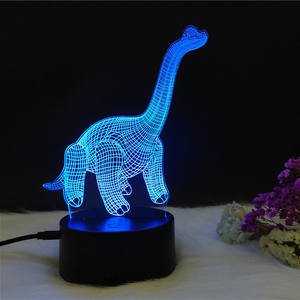 <span class=keywords><strong>Molto</strong></span> <span class=keywords><strong>interessante</strong></span> e bello lungo-collo alto dinosauro 3D della luce di notte - Product Image 5