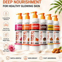 OEM 500ml Soin Anti-rides Bio aux Extraits de Plantes (Rose, Carotte, Curcuma, Amande) Hydratant, Éclaircissant