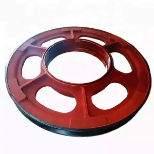 定制重型大直径v带钢铸造滑轮飞轮皮带轮
