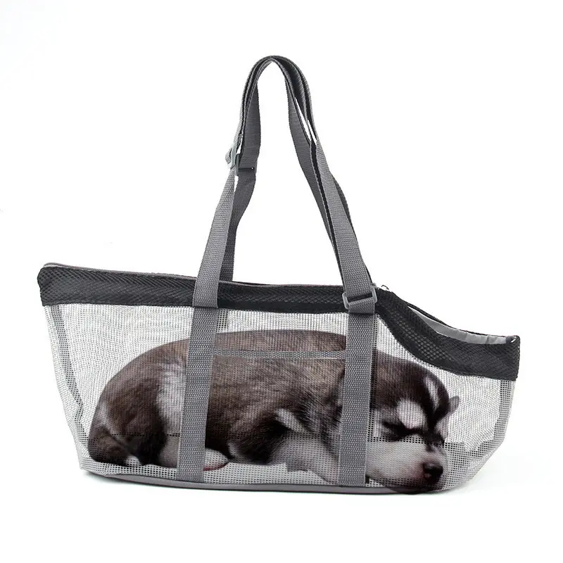 Personalizado al por mayor portátil transpirable gato cachorro Tote Carrier transporte mascota bolsa de viaje