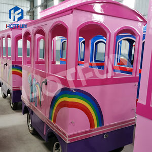 Mini train électrique sans rail pour enfants Attractions en acier à piles pour centres commerciaux Parcs d'attractions <span class=keywords><strong>Tours</strong></span> à vendre - Product Image 5
