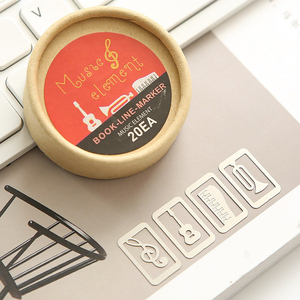 अनुकूलित मिनीबुकमार्क रचनात्मक चांदी कागज क्लिप धातु डिजाइन सरल ताजा सुंदर साफ-सुंदर खोखली अद्वितीय कास्टिंग तकनीक के साथ - Product Image 6