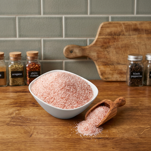 Sal Rosa del Himalaya Orgánica 100% Natural, Gruesa, Comestible, a Granel, de Pakistán, con Logotipo Personalizado, Servicio OEM, Sal Fina Rosa Oscura del Himalaya - Product Image 1