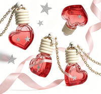 Flacon diffuseur de parfum en verre de haute qualité 5 ml pour voiture, vente en gros, avec bouchon à vis, emballage de parfum en pendentif, logo personnalisé imprimé à l'écran