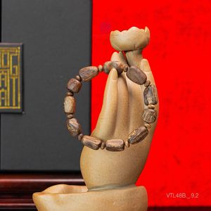 Pulsera de Agarwood Natural de Lujo para Hombre, Talla Pequeña, Madera de Oud Genuina, Regalo de Vietnam - Product Image 5