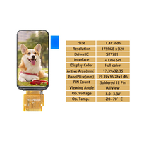 1.47 pollici 172x320 Display di piccole dimensioni da 1.47 pollici 1.47 "TFT Display HD IPS schermo LCD SPI moduli ST7789 Drive LCD