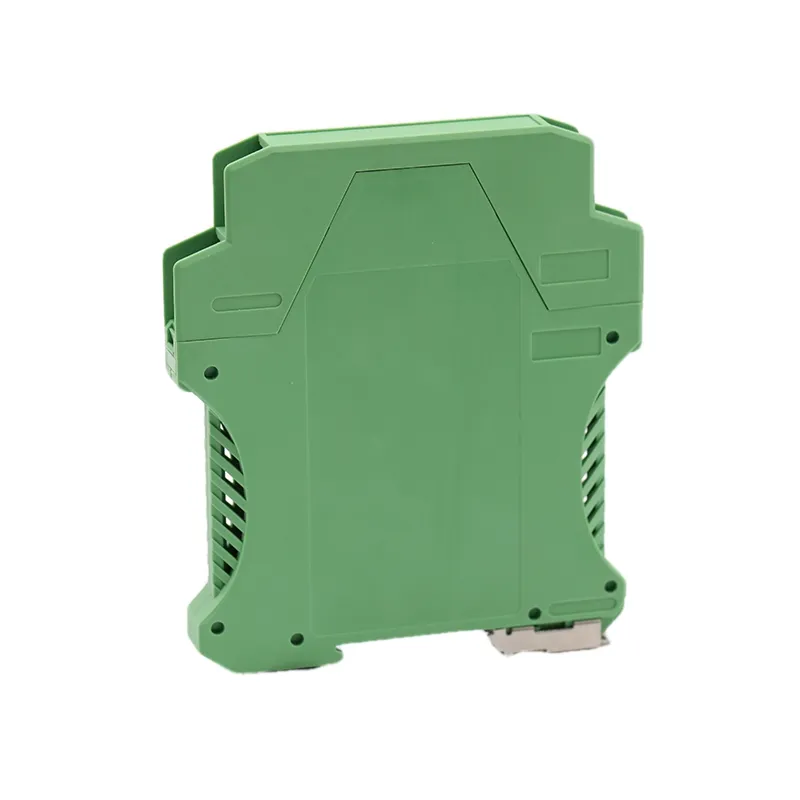 Enclosure Control Boxes Plastic Pcb Module Green Din Rail Enclosure Male and Female Terminal Blocks Plastic Injection Case