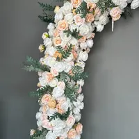 Roze Real Touch Kunstbloemen Kunstbloemenboog voor Bruiloftdecoratie