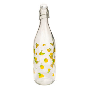 Botella Hermética Blanca de 1 Litro con Limones - Product Image 1