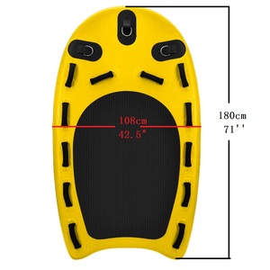 Vente en gros, planche de sauvetage gonflable jaune à point de chute, traîneau de sauvetage, planche à pagaie de sauveteur pour compagnon de surf, jet ski - Product Image 6