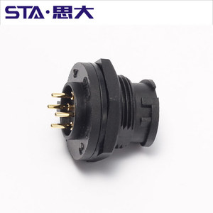 Nhựa Nối Chống Thấm Nước <span class=keywords><strong>E10</strong></span> Z108 2 3 4 5 6 7 8 10 12P Threaded Bayonet PCB Núi Ổ Cắm - Product Image 3