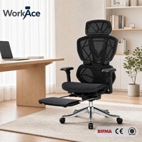 Chaise de bureau gaming noire du fabricant avec accoudoirs 9D, repose-pieds et base en nylon – Siège d'étude – Fournisseur en gros pour l'exportation en vrac