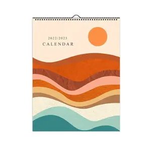 12 Maand Kantoor Of Familie Muur Kalender Spiraal Kalender Afdrukken Custom Perpetual Kalender Met Logo