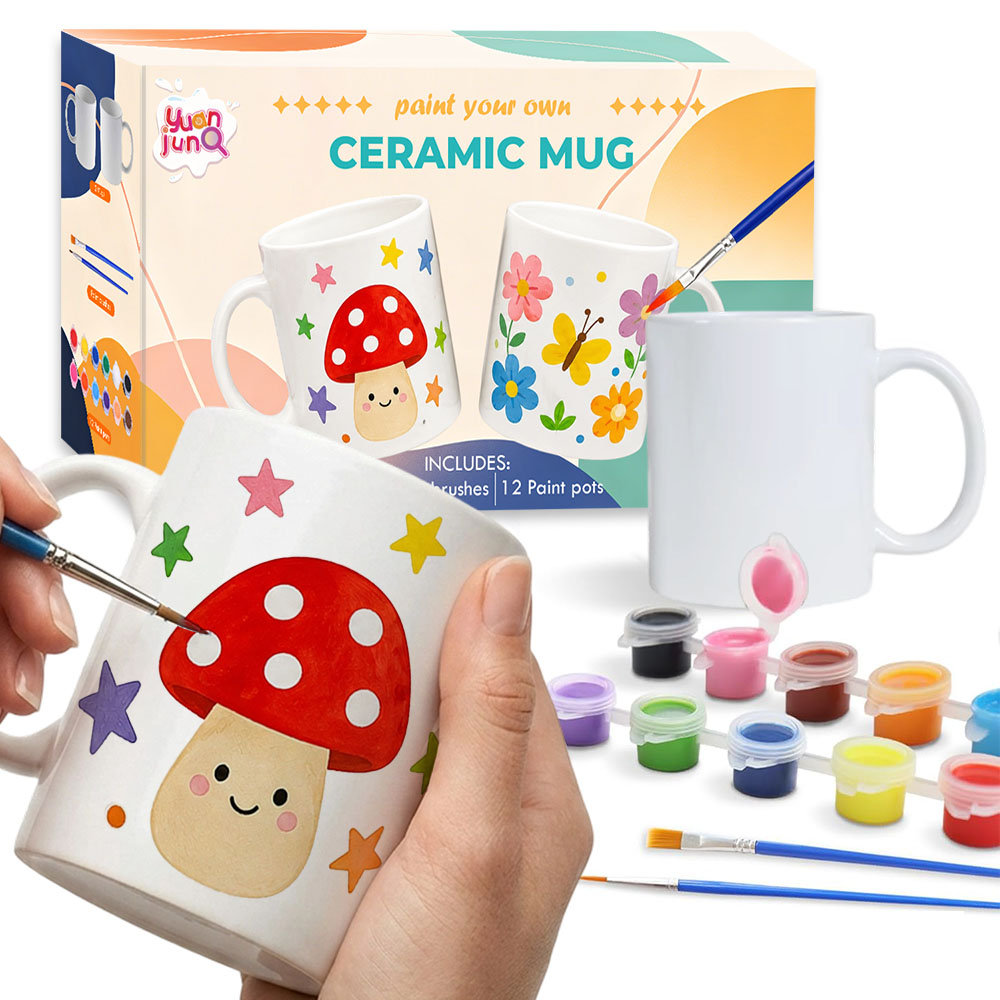 Boîte de couleur personnalisée avec 1*ensemble de peinture pour tasse