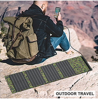 Sac solaire portable personnalisé 15w USB QC3.0 panneaux solaires portables pliables pour chargeur de téléphone PV 30W système de panneaux solaires