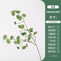 Li049 Daun Eucalyptus Hijau Buatan Tangan Berkualitas Tinggi dari Bahan Sutra untuk Dekorasi Rumah, Wisuda, Natal, dan Pernikahan