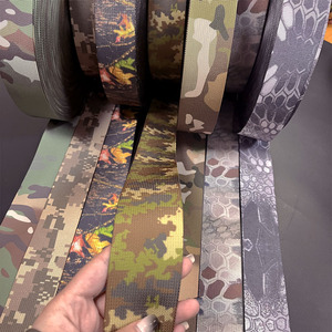 Kryptek RealTree Dây đeo băng ngụy trang polyester in vải Camo mẫu miễn phí tùy chỉnh 50mm 48mm 100% polyester in Nylon - Product Image 6
