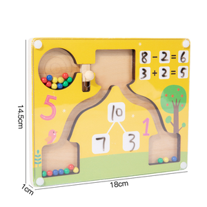 กระดานเขาวงกตตัว<span class=keywords><strong>เลข</strong></span>สีแบบมอนเตสซอรี่ทำจากไม้ใหม่สำหรับเด็กของเล่นเพื่อการศึกษาปฐมวัย - Product Image 5