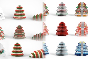 Bộ quà tặng Giáng sinh nhỏ gọn: Đèn sách gấp kiểu dáng thanh lịch, đèn ngủ, đồ thủ công bằng gỗ, bộ quà tặng trang trí nhà cửa, đèn trang trí - Product Image 3