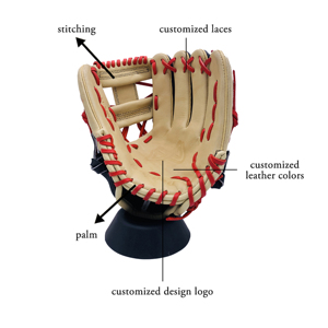 Wholesale Custom Professional Leather Youth Adult Catching <strong>Glove</strong> Size 11.5 Training Durable Unisex Baseball <strong>Gloves</strong> - Product Image 6