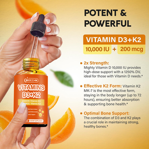 Bestseller Vegane Vitamin <span class=keywords><strong>D3</strong></span> K2 Tropfen mit MK7-Formulierung für Kalziumaufnahme, Knochen, Herz und Immunität - Product Image 5