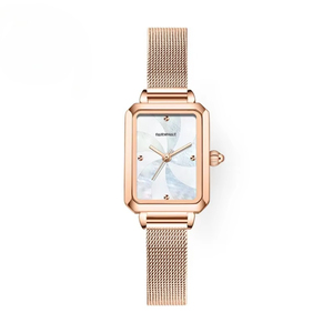 Reloj de Pulsera para Mujer con Esfera Giratoria de Madreperla, Caja Cuadrada, Resistente al Agua - Product Image 2