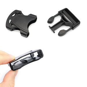 Plastic Bag Buckle 39mmx26mm Single Pull <b>Webbing</b> Strap Buckle Black Wear Resistant Backpack Accessory - Product Image 1