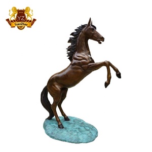 Vendita calda della fabbrica del cliente di disegno di grandi dimensioni in fibra di vetro all'aperto sculture di cavallo per la vendita - Product Image 2